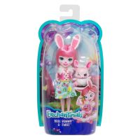Mattel FXM73 Энчантималс Кукла Бри Кроля с любимой зверушкой, 15 см
