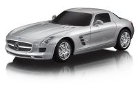 RASTAR 40100S Машина р/у 1:24 Mercedes SLS AMG, 19см, цвет серебряный 40MHZ