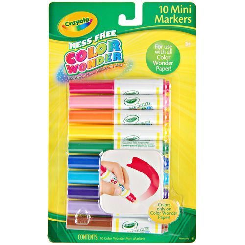 Crayola 75-2211 Набор мини-фломастеров Color Wonder, 10 шт.
