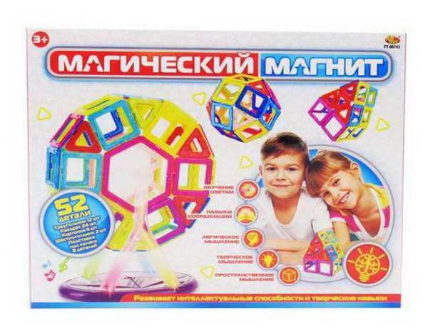 ABtoys PT-01352 Конструктор "Магический магнит",  52 детали, эл/мех, световые и звуковые эффекты