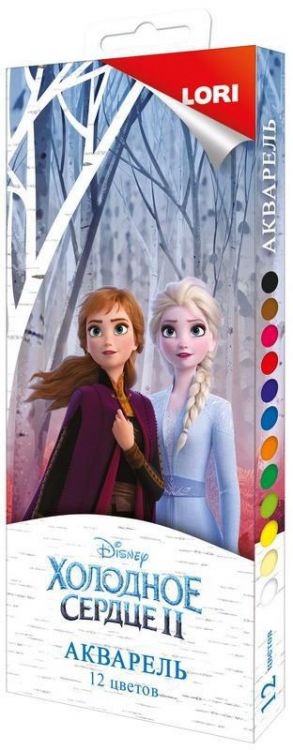 LORI Акпд-002 Акварель Disney "Холодное сердце-2" 12 цветов