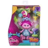 Hasbro E0144 Trolls Фигурка тролля c заколочками для волос, Розочка