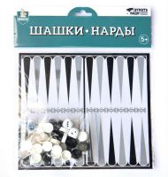 Десятое королевство 04025ДК Игра настольная "Шашки-Нарды" европодвес