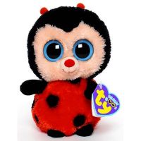 TY 36065 Beanie Boo's Мягкая игрушка Божья коровка Bugsy, 15 см