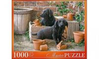 Masterpuzzle 6908 Пазл Щенки черного лабрадора, 1000 элементов