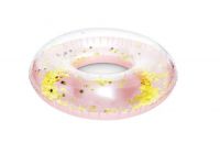 Djumbo Ring 86847 Круг надувной с глиттером, розовый