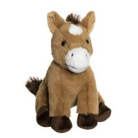 Мягкая игрушка Teddykompaniet сидящая лошадка, 22 см