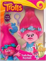 Zuru 6202 Trolls Мягкая игрушка-брелок Розочка, 20 см