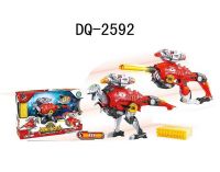 Китай SB379 Dinobots 2в1 робот-бластер, красный, 62х42х16 см