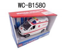 JUNFA RJ6689A Машина скорой помощи, со звуковыми и световыми эффектами, 18,5х9х13 см