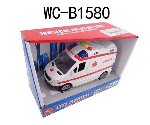JUNFA RJ6689A Машина скорой помощи, со звуковыми и световыми эффектами, 18,5х9х13 см