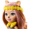 Mattel GTM29 Энчантималс Игровой набор Кукла Лейси Лёва Стильный салон