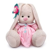 BUDI BASA SidM-334 Мягкая игрушка Зайка Ми Розовый крем, 23 см