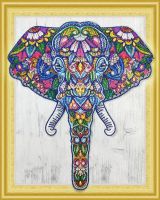 Color Kit FKU008 FKU008/Индийский слон- алмазная картина с фигурными стразами
