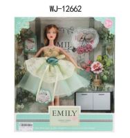 ABtoys (АБтойс) WJ-12662 Кукла ABtoys Emily Мятная серия с заколкой и аксессуарами 30см