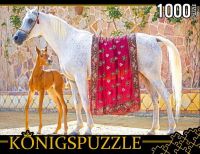 Konigspuzzle КБК1000-6470 Пазл Лошадь с жеребенком, 1000 элементов