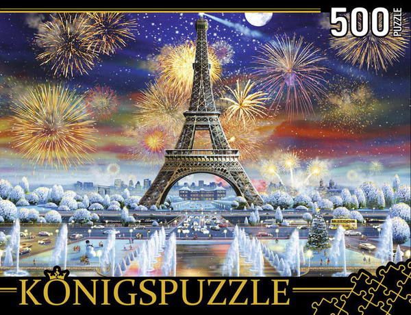Konigspuzzle МГК500-8337 Пазл Адриан Честерман Ночной Париж, 500 элементов