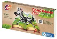 ЛУЧ 30С1810-08 Пластилин "Зоо" 6 цветов, 90 г