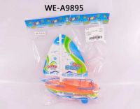 JUNFA 535-6 Игрушка заводная. Лодка парусная