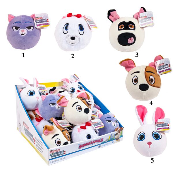 Beverly Hills Teddy Bear Co. SQ07350 Squeezamals (Скуизамалс), Серия "Тайная жизнь домашних животных 2", 9 см