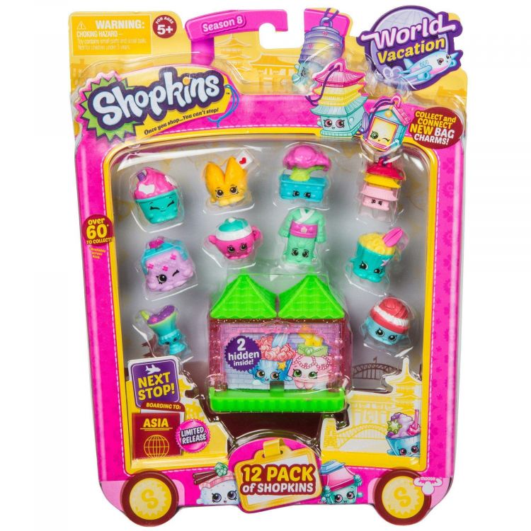 Moose 56521 Shopkins S8 Набор из 12 фигурок с элементами здания «Азия»