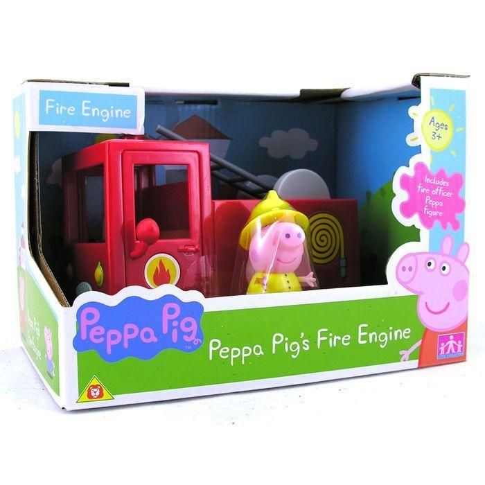 Peppa Pig 29371 Игровой набор "Свинка Пеппа и пожарная машина" (фигурка Пеппы, автомобиль)