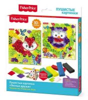 ORIGAMI 03756 Набор 3D-лепка Фишер Прайс Пушистые картинки Лесные друзья