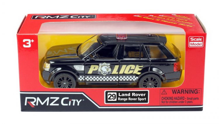 RMZ City 554007P Машина металлическая Land Rover Range Rover Sport полицейская машина, 1:36