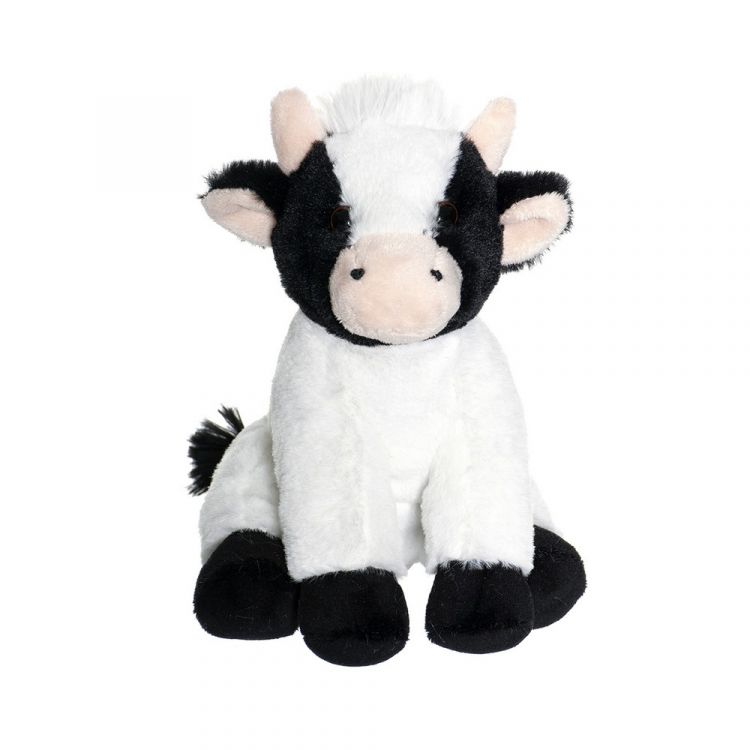 Teddykompaniet 2752 Мягкая игрушка Коровка черно-белая, 19 см