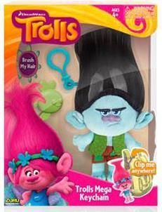 Zuru 6202 Trolls Мягкая игрушка-брелок Цветан, 20 см