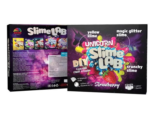 ВИСМА 808пл Набор для экспериментов ВИСМА Slime lab Юникорн. Клубника