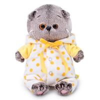 BUDI BASA BB-043 Мягкая игрушка Кот Басик BABY в комбинезончике, 20 см