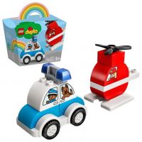 LEGO (Лего) 10957-L Конструктор LEGO DUPLO Пожарный вертолет и полицейский автомобиль