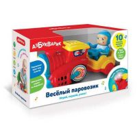 АЗБУКВАРИК 28428-6 Веселый паровозик Красный