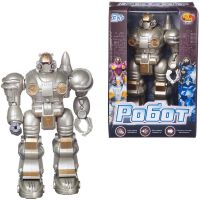 ABtoys (АБтойс) C-00133/серебристый Робот Abtoys серебристый, с эффектами, на батарейках