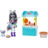 Mattel GJX37 Энчантималс Игровой набор Кукла Хаски Хана Стенд с угощениями