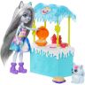 Mattel GJX37 Энчантималс Игровой набор Кукла Хаски Хана Стенд с угощениями