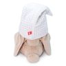 BUDI BASA SidS-306 Мягкая игрушка Зайка Ми с голубой подушкой-единорогом, 25 см