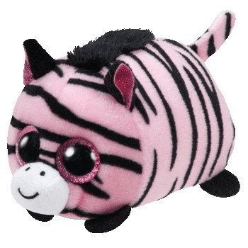 TY 42158 Teeny Tys Мягкая игрушка Зебра Pennie розовая, 11 см