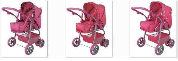 Melobo 8061 Коляска-трансформер Buggy Boom Infinia для кукол, 71x43x77 см