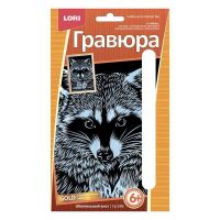 LORI Гр-596 Гравюра малая "Обаятельный енот"