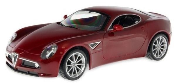 RASTAR 25910 Машина р/у 1:14 Alfa Romeo 8C (желтый, красный, черный)