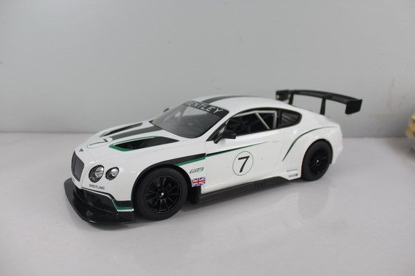 RASTAR 70600W Машина р/у 1:14 Bentley Continental GT3, цвет белый 27MHZ
