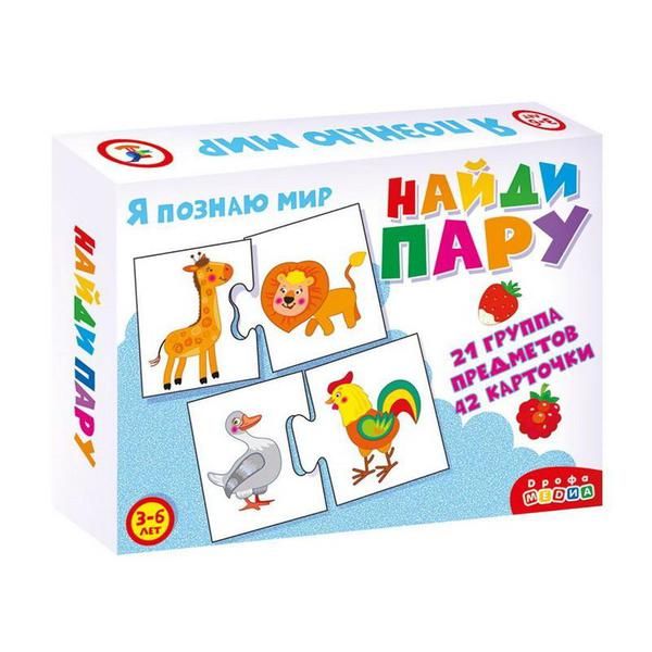 Дрофа-Медиа 3868 Игра настольная. Ассоциации. Найди пару Дрофа-Медиа 3868 Игра настольная. Ассоциации. Найди пару