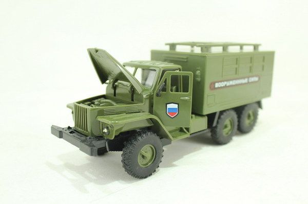 Грузовик  военный, инерционный, 20,5см, свет,звук