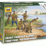 Звезда 6144з Сборная модель Советские пограничники, ВОВ, 1:72