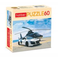 Hatber 60ПЗ5-11633 Пазл Hatber Вертолет и гонка 60 элементов, 230Х165мм