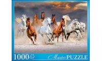 Masterpuzzle 6878 Пазл Табун лошадей, 1000 элементов