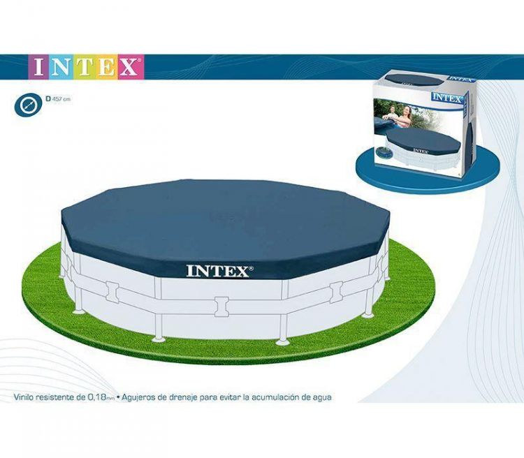 Intex 28032 Тент для бассейна, d 457 см, круглый