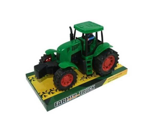 JUNFA 798-A11 Машинка "Трактор", пластмассовая, инерционная, 22x11.5x12.5см JUNFA 798-A11 Машинка "Трактор", пластмассовая, инерционная, 22x11.5x12.5см